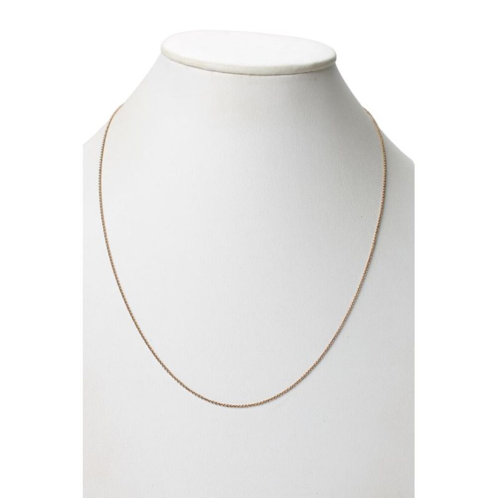 Mejuri Womens 18K Gold Vermeil 1.3mm Cable Chain 22" 2.8g